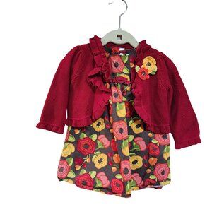 Gymboree Outlet Owl Line Girls dress & Sweater size 6 - 12 mos